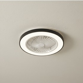 Resim Kendal KCF297 MODERN TAVAN VANTİ 15W 19"LEDLİ MODERN VANTİLATÖR - Beyaz 