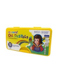 Resim Yağlı Pastel Boya 12 Renk Plastik Kutulu Çok Renkli 