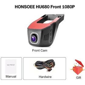 Resim Createtech Honsoee Otomatik Araba Dvr Çizgi Kam Yeni Güç Ön Ve Arka Dashcam 4k 1080p Wifi Kamera Video F1080p 