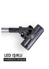 Resim Pirantech ES92 Kablosuz Led Aydınlatmalı Şarjlı Dikey Süpürge 