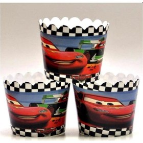 Resim Cars Muffin Cupcake Kek Kalıbı Kapsülü Cars, Arabalar, Şimşek Mcqueen Temalı 25 Adet 