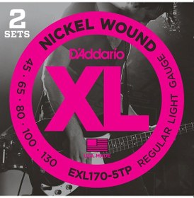 Resim D'addario Exl170-5Tp 2 Set Bas Gitar Tel Seti . 5 Telli. Xl. 45 