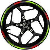 Resim negok CBF kırmızı yazılı neon(fıstık yeşili) pençe şeritli 