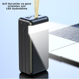 Resim Genel Markalar 80.000 Mah Powerbank Led Aydınlatmalı 178x83x78.5 