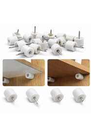 Resim DESIPHON Beyaz Çivili Raf Pimi 100 Adet | Dolap Raf Destek Pimi Dayanıklı ve Kolay Montaj Raf Sabitleyici 