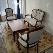 Resim UFUK MOBİLYA Ahşap Klasik Koltuk Çay Takımı 