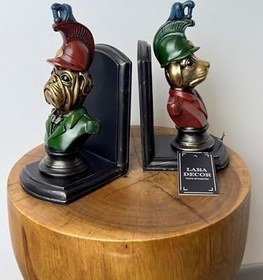 Resim Tavşan Köpek Kitap Tutucu 