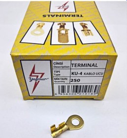 Resim Ku4 Kablo Ucu 1 Kutu 250 Adet Unıversal Cc Siyah 