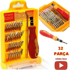 Resim 32 Parça Cep Telefonu Pc Saat Mini Tornavida Seti Tamir Takımı 
