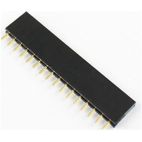 Resim 16 Pin Tek Sıra Dişi Header 180 Derece 1x16 Pin 2.54mm Soket Konnektör Breadboard Pcb Devre Bağlantı 