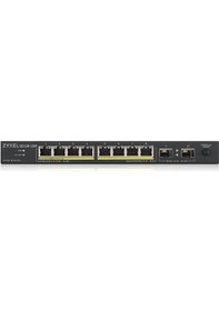 Resim Zyxel GS1100 10HP 8 Port 2 SFP Gigabit Poe Switch 
