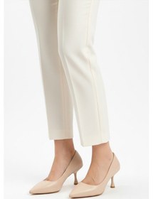 Resim Aspor Bej Süet Kadın Topuklu Ayakkabı Çok Renkli 