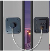 Resim Sones Çocuk Emniyet Kilidi Deliksiz Pencere Sınırlayıcı Buzdolabı Çekmece Dolap Kombinasyon Kilidi, Özellikler: 2-bit Gri Çok Renkli 