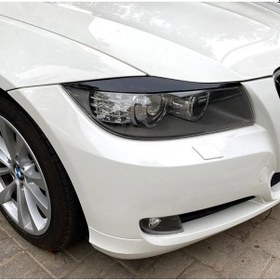 Resim Bmw 3 Serisi E90 Far Kaşı 2005 2012 Parlak Siyah Far Üstü Kaş 