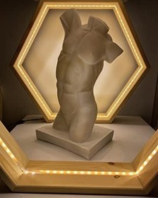 Resim Hedgehog Art Shop Tors 'White' Dekoratif Heykel, Pop Art Roma Yunan Heykelleri 