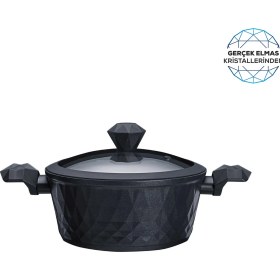 Resim Karaca BioDiamond Antibakteriyel Kulp İndüksiyon Tabanlı Tencere 24 cm 3,9 Lt 