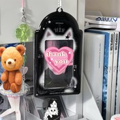 Resim 1 adet Kpop Fotokart Tutucu - Öğrenciler, Otobüs Kartları ve Fan Fotoğrafları için Dayanıklı Plastik Kimlik Kartı Kılıfı, Anılar Organizasyonu için Mükemmel, Otobüs Kartı Organizatörü|Dekoratif Fotoğraf Tutucu|Plastik Yapı, Kpop Malzemeleri 