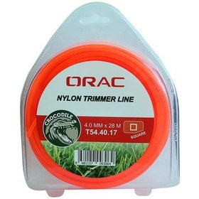 Resim Orac 4.00 MM 28 M Kare Turuncu Tırpan Misinası 