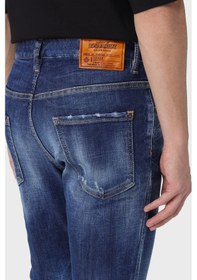 Resim Dsquared2 Erkek Kot Pantolon S71lb1357 S30872 470 Lacivert 