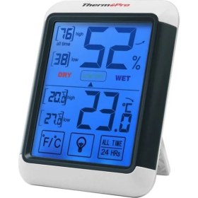 Resim ThermoPro TP55 Termometre İç Mekan Dijital Sıcaklık ve Nem Ölçer 