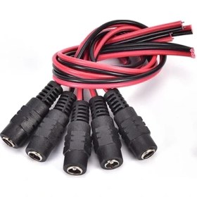 Resim Ata Elektronik 5 Adet Dc Güç Erkek Kadın Kablo 12V Fiş Dc Adaptör Kablosu Fiş Konnektörü Için Güvenlik Kamerası Dc Fiş 5.5*2.1mm 5.5x2.1 