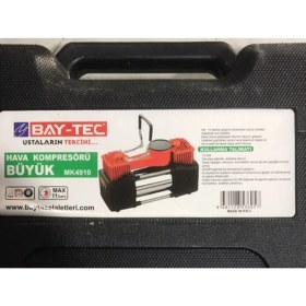 Resim Bay-Tec 5 Tb Hava Kompresörü Büyük Çift Pistonlu Lambalı MK4910 499-250 Watt 1-1,5 600-650 2 Yıl 