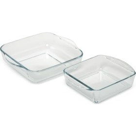 Resim Paşabahçe Borcam 2'li Kare Tepsi Küçük 159189 