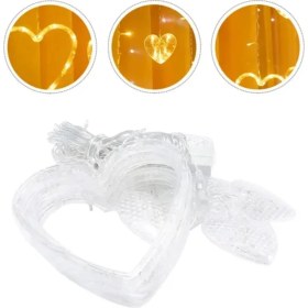 Resim Hsc Bilişim Kalp Şeklinde LED Neon Işık Dekoratif Romantik Oda ve Duvar Lambası 