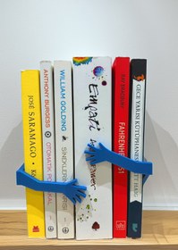 Resim Sarılan Kollar Kitap Tutucu - Mavi 