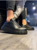 Resim Knack Yüksek Taban Günlük Ayakkabı 144 Siyah Siyah Taban 001 