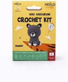 Resim Jack Ferrero Amigurumi Kiti | Sevimli Kurt Örgü Seti | Yeni Başlayanlar İçin | Anahtarlık Seçenekli 
