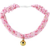 Resim Serbest Bırakma Tokalı Kedi Tasması Çanlı Yavru Kedi Tasmaları Ev 