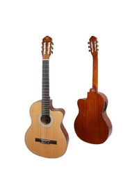 Resim Maxword X47-EQ-AMP Profesyonel Masif Ağaç Amfili Elektro Klasik Gitar Seti Üst Segment 