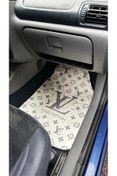 Resim KLASGARAGE LOUİS VOUİTTON DESENLİ HALI PASPAS TAKIMI 
