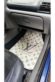 Resim KLASGARAGE LOUİS VOUİTTON DESENLİ HALI PASPAS TAKIMI 