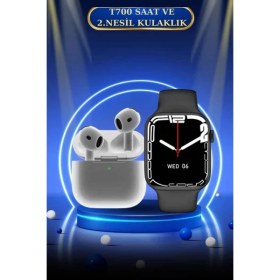 Resim Butik 3.nesil Tws Bluetooth Kulaklık ve Dokunmatik Ekran Akıllı Saat Sesli Görüşme 