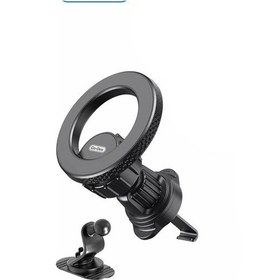 Resim Havalandırma Ve Düz Zemin Araç İçi Telefon Tutucu Go Des Gd-hd318 Magsafe Magnetik 360 Dönebilen 