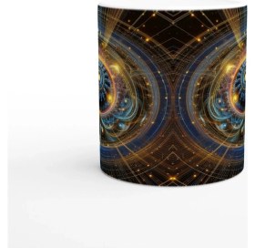 Resim Ikizler Burcu Baskılı Kahve Kupası - Zamanın Çarkları Astroloji Mekanizması Vs2 