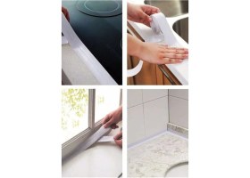 Resim Su Sızdırmaz Bant Banyo Lavabo Mutfak Tezgahı Su Sızdırmaz Bant 