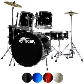 Resim Nemesis Xs1019w 20 Inc 51 Lik Ful Akustik Bateri Seti Siyah 