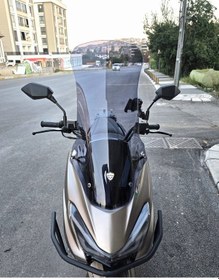 Resim Motocam Küba Newlight 50 Pro Ön Cam 2023-2026 Model 75cm Füme Renkli 4mm Uzun Boylu 