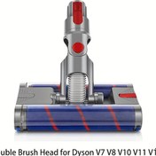Resim Çift Rulo Fırçalı Vakum Temizleyici Fırça Başlığı Dyson V7, V8, V10, V11 V15 Serisi Fırça Başlığı, Yumuşak Rulo Temizleme Başlığı Yedek 
