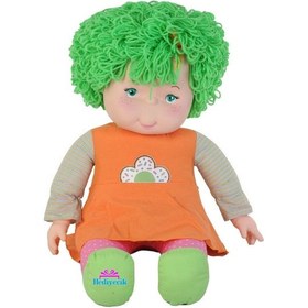Resim 70 Cm Sevimli Yeşil Saçlı Oyuncak Efsane Lahana Bebek 