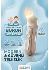 Resim Babyhope H-031 - 5 Kademeli Elektrikli Bebek & Çocuk Burun Aspiratörü 0-12 Yaş Uyumlu Temizleme Cihazı 