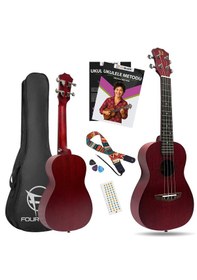 Resim Fourtune Elio Ukc-23rd Concert Ukulele Maun Hakiki Ağaç Özel Seri Concert 