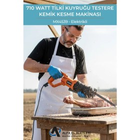 Resim PremiumPort 700-1000W Tilki Kuyruğu Testere ve Kemik Kesme Makinesi, Elektrikli, 2 Yıl 