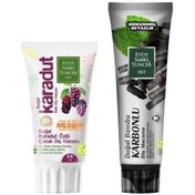 Resim Eyüp Sabri Tuncer Doğal Karadut Özlü 2 - 6 Yaş Diş Macunu 60 ML + Doğal Bambu Aktif Karbonlu Diş Macunu 75 ML 