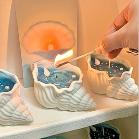 Resim 1 adet Silikon Kabuk Kalıbı - Seramik, Taş, Cimento, Plaster, Reçine Projeleri için Dayanıklı Yeniden Kullanılabilir Çoklu El Sanatları Kalıbı | Kolay Demolama, Detaylı Kabuk İmresi, Ev Dekoru ve Deniz Temalı Yaratımlar için Mükemmel, DIY Ev Dekoru ve Deniz Temalı Yaratımlar için Gereklidir | Gerçekçi İmresi | Dayanıklı Silikon 