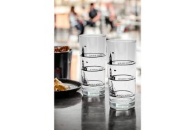 Resim Decorium Istanbul Bosphorus 180 ml 4 Parça Cam Rakı Bardağı 9-01010369 