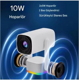 Resim idragon K2 Pro 4k Ultra Hd Kablosuz Şarjlı Projeksiyon Cihazı 